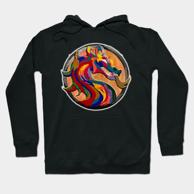 dragon circle Hoodie by sapanaentertainment